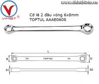 Cờ lê 2 đầu vòng Toptul AAAE0608