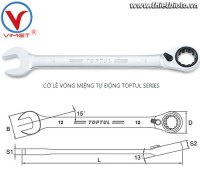 Cờ lê vòng miệng tự động 14mm TOPTUL ABAF1414