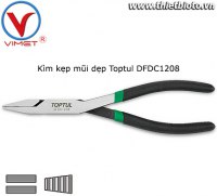 Kìm kẹp mũi dẹp 8inch Toptul DFDC1208