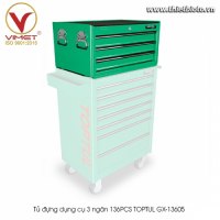Tủ đựng dụng cụ 3 ngăn 136PCS TOPTUL GX-13605(W/3)