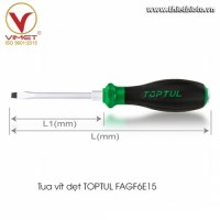 Tua vít dẹt TOPTUL FAGF6E15