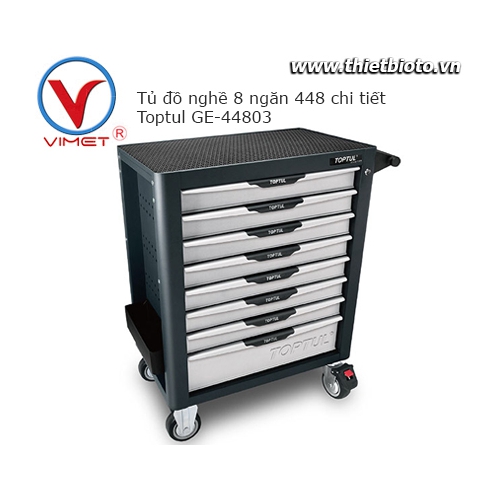 Tủ đồ nghề 8 ngăn 448 chi tiết Toptul GE-44803