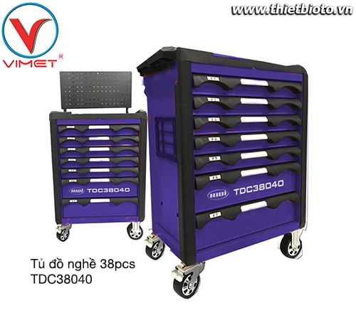 Tủ đồ nghề sửa chữa 7 ngăn 38pcs TDC38040
