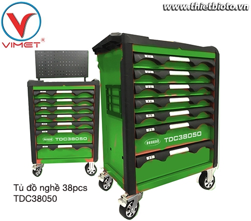 Tủ đồ nghề sửa chữa 7 ngăn 38pcs TDC38050