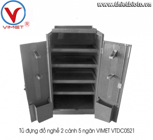 Tủ đựng đồ nghề 2 cánh 5 ngăn VIMET VTDC0521