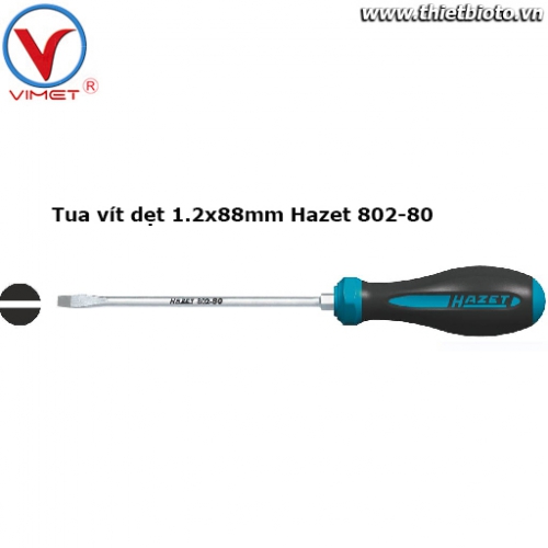 Tua vít dẹt 1.2x8mm Hazet 802-80