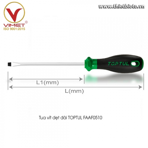 Tua vít dẹt dài TOPTUL FAAF0510