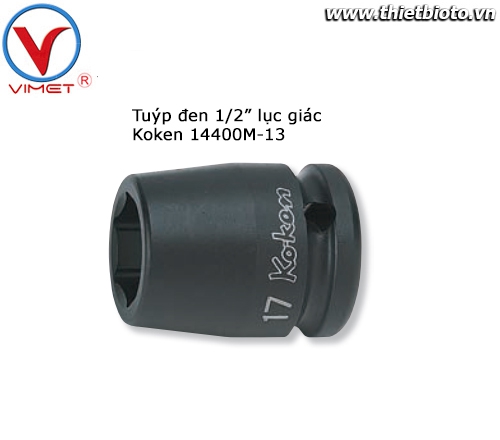 Tuýp đen 1/2 lục giác Koken 14400M-13